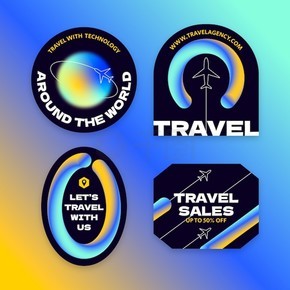 旅行社業務企業徽章PNG圖片設計指南